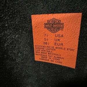 Women's black Harley Davidson calf boots